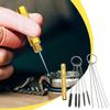 Airbrush Reinigungsset Strohhalmreiniger Bürste Leistungsstarke Edelstahlnadel Tragbar Für Griffe Düsen Rohre Professionelle Arbeit