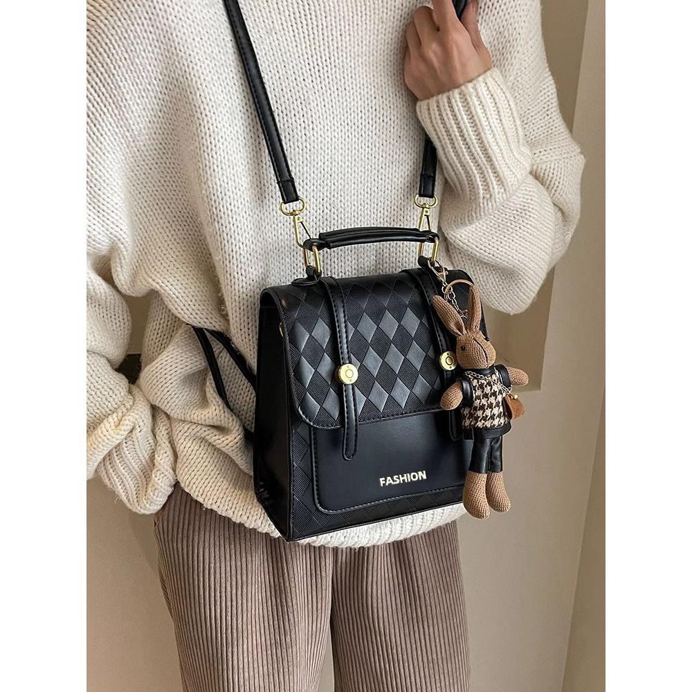 Customer order niche design bag fashion backpack women's portable Korean version school bag retro travel women's backpack