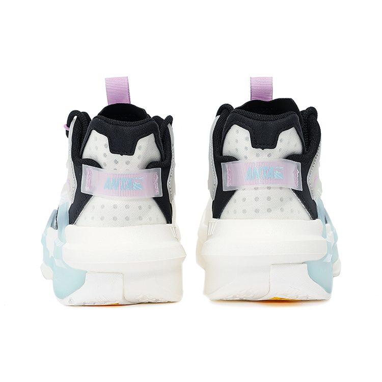 Anta Bastard 3 Abrasion Resistant Slip Resistant Low Top Skateboard Shoes Women's White Black Blue 122138081-4