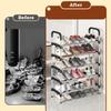 3-8Floor Simple Shoe Rack Multi Layer Dustproof Household Doorstep Shoe Cabinet Storage Space Saving Assembly Of Small Shoe Rack