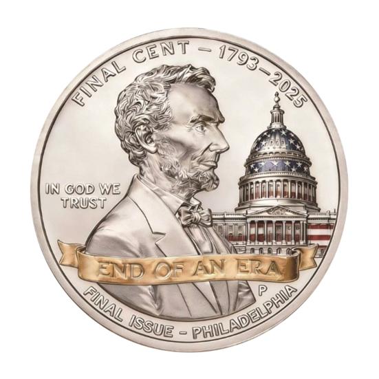 

Фінальна монета-медаль Цент Тріб ют Пам ятна монета Кінець Епохи Мідяк Пам ятна монета 3D гравірування Нециркульована Монета-челендж Символічний Фінальний Мідяк Пам ятний сувенір 1pc