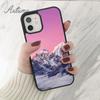 Mountain Pine Tree Forest Mountain Phone Case for iPhone 11 12 13 14 Pro Max Mini XR XS SE 2020 6S 7 8 Plus Galaxy S21 S22 Cover