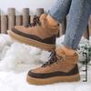 Fashion 2025 Winter New Retro Warm Thick Soled High Top Snow Boots for Women's Comfortable Versatile Fashion Plush Cotton Platform Boots