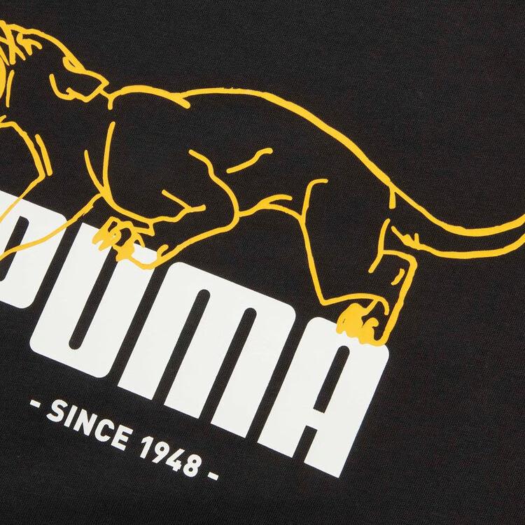 New PUMA Basic GRAPHICS T Shirt Men's Black 01 690665-01