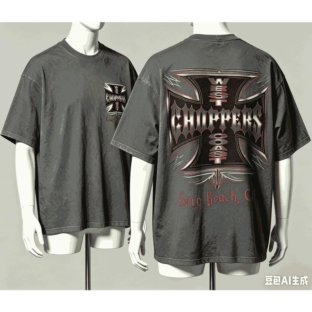 West Coast Choppers per Regalo Fan T-shirt Uomo Donna Harajuku Oversize Unisex Manica Corta Streetwear alta qualità Coppie Classico morbido Retro Moda