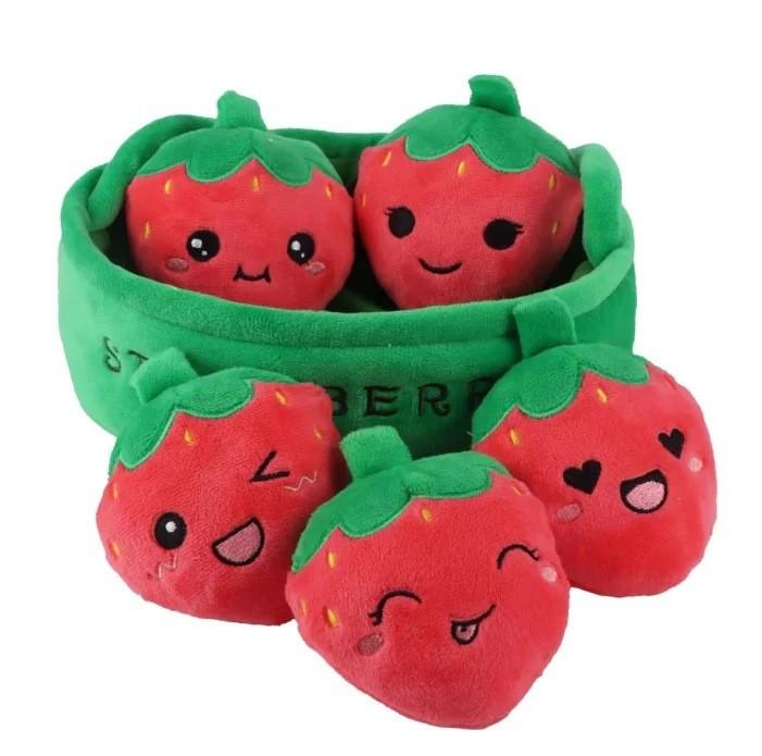 Cartoon-Frucht-Plüschtier mit PP-Baumwollfüllung, perfekt als Geschenk für Kinder