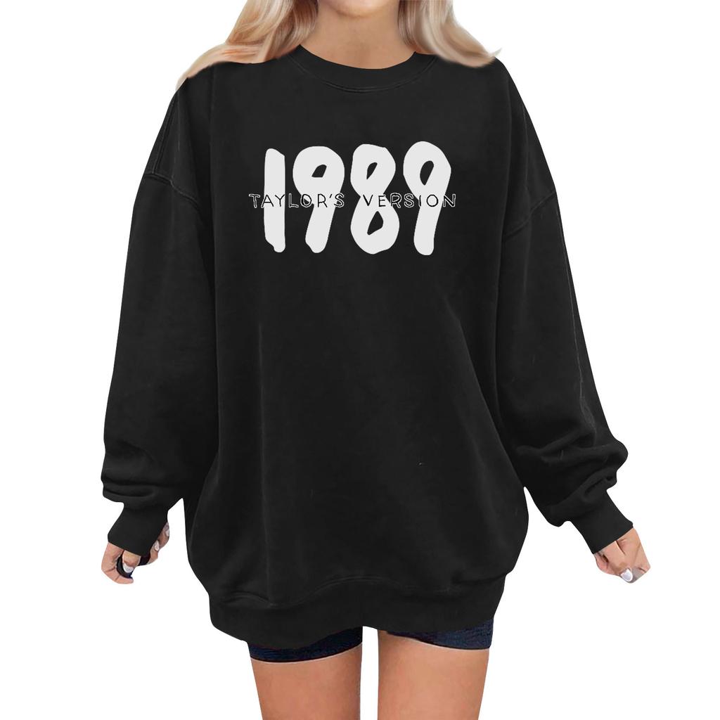 Women Winter Tops Women's Long Sleeve Sweatshirt Casual Crewneck Loose Fit Pollover Fleece Tops