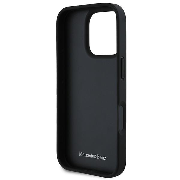 Mercedes Mehcp16X23Rbcsk Iphone 16 Promax 6.9 Czarny/Black Hardcase Mb Curved Stitches Leather