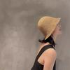 Natural Straw Summer Hat Packable Travel Handwoven Bucket Caps Sun Protection Beach Accessory