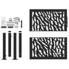 Black Garden Gate 105X106 Cm Steel Construction