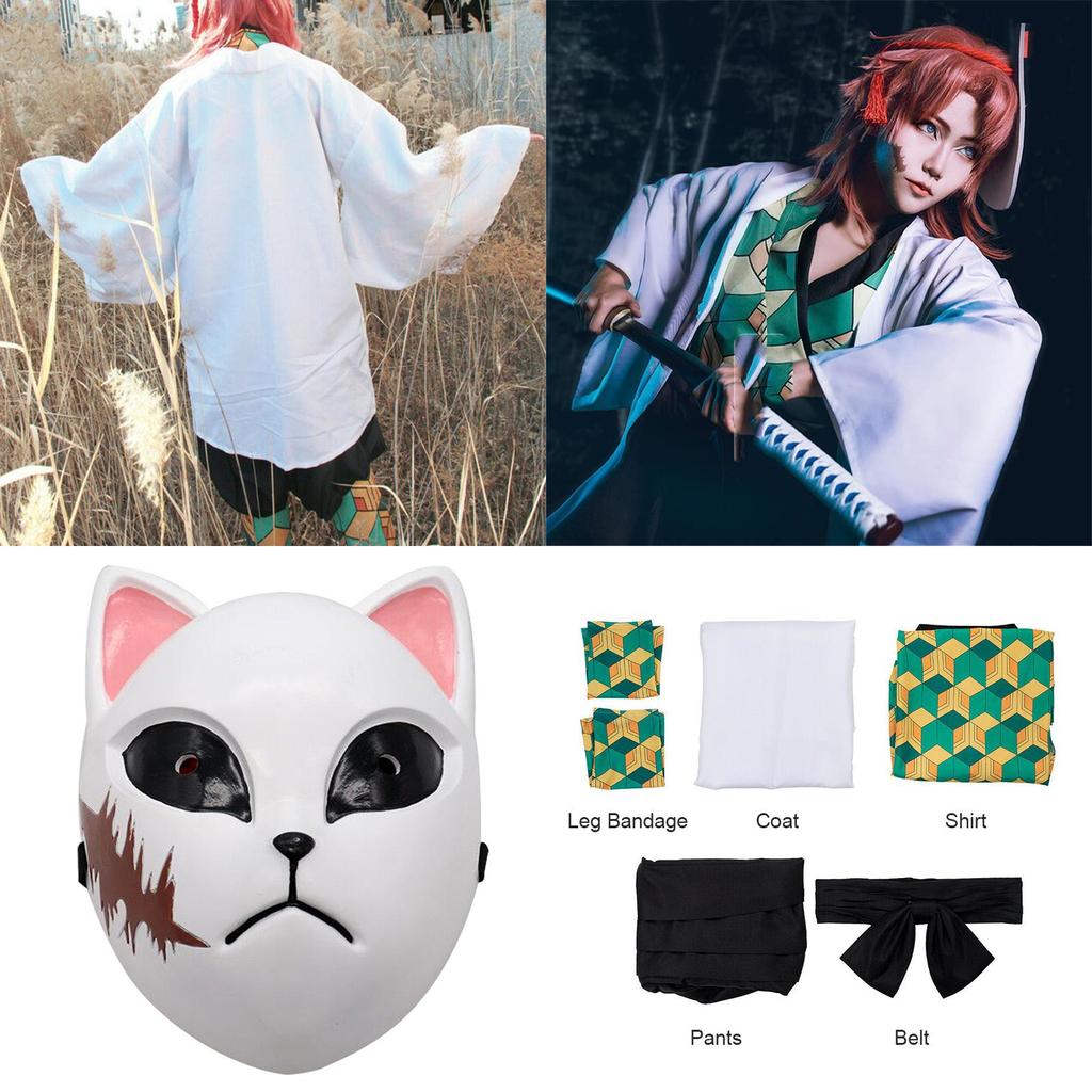 Elegant Demon Slayer Kimetsu No Yaiba Sabito Cosplay Costume High-quality Full Set For Parties