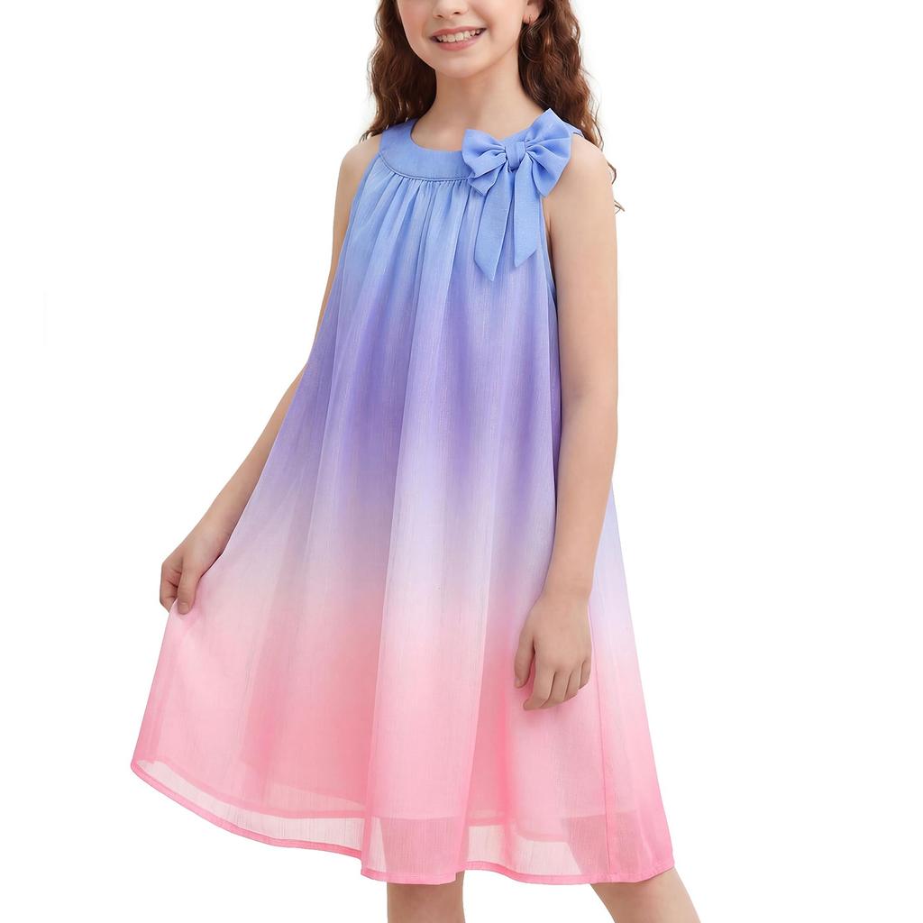 Children's Fashion Dress, Sleeveless Casual Loose Thin And Light Camisole Dress
