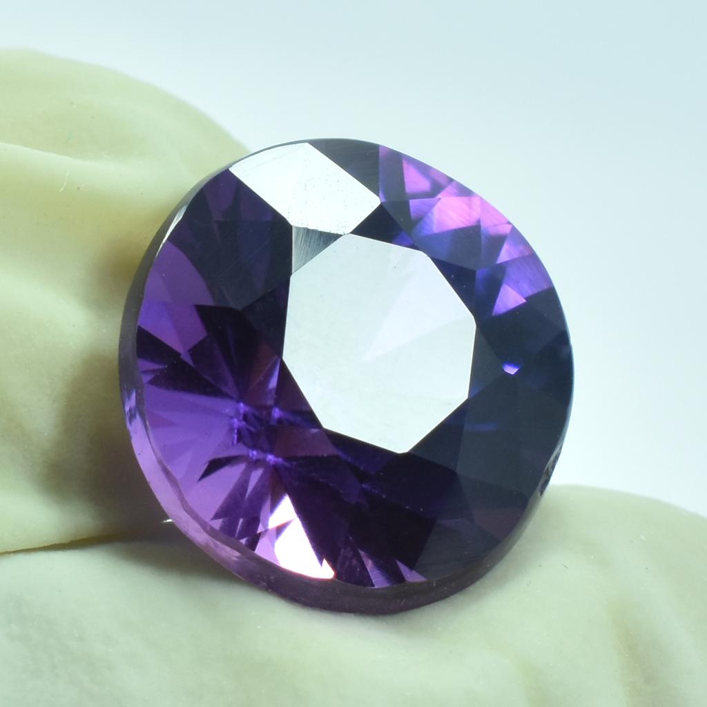 Natural Purple Tanzanite Loose Gemstone 9.05 ct Round Cut for Jewelry Making and Gem Collections