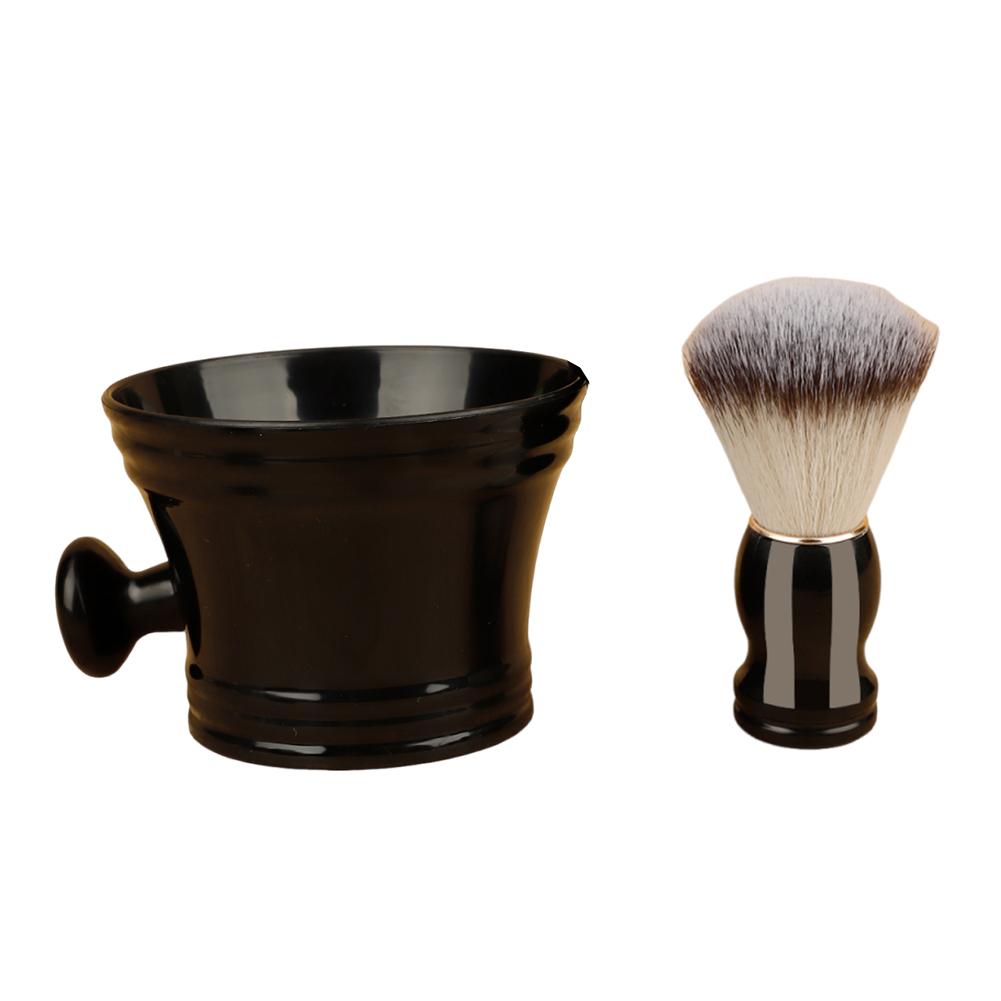 Men Shaving Brush Facial Razor Brush Ergonomic Handle Face Cleaning Brush for Father Boyfriend Husband