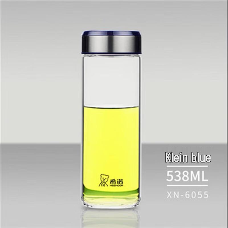 Heenoor Single-Layer Crystal Glass Cup with Bear Lid