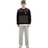 COACH Sweatshirts Men's Black Crew Neck Moderate Regular C7816-BLK