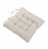 Trädgårdskudde 40×40 cm beige mjuk sittdyna för stol 1 st.