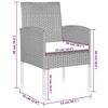 Ensemble de salle à manger de jardin vidaXL 9 pcs, Noir