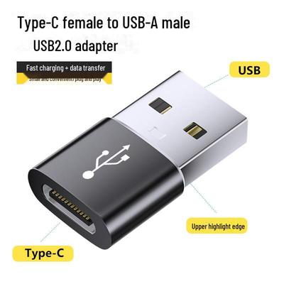 USB Male To Type-C Female OTG Adapter for Charging and Music On Apple 15 Devices