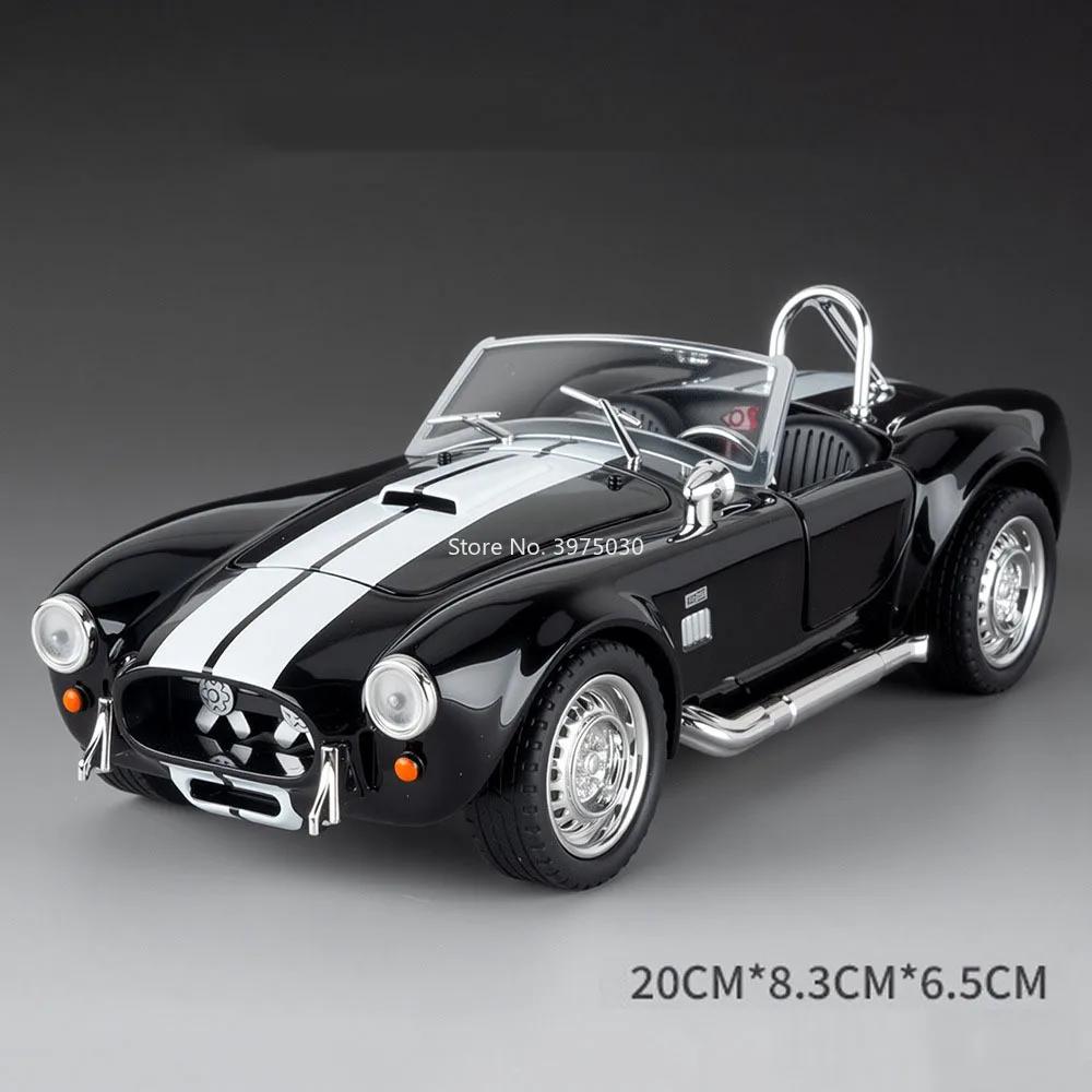 1:22 Alloy 993 RWB Shelby Cobra Models Cars Toys Wheels Turned Miniature Vehicles with Light Sound Sports Car Collect Souvenirs