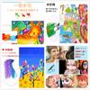 Happykids Easy To for Stationery Keeps Hands Elementary School Entrance Gift Children's Crayons, Washable, Foldable, Color, Retractable, Toddlers,