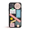 Custodia nera per IPhone XR 6 6S 7 8 Plus X Custodia Cover Etichetta Codice a Barre Retrò per IPhone 12 13 Mini 11 Pro XS Max SE 2020
