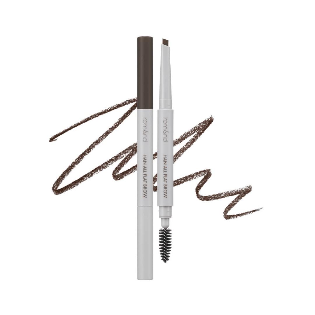 

rom&nd Han All Flat Brow W1 Gentle Brown 0.17 g - eyebrow pencil, warm dark brown