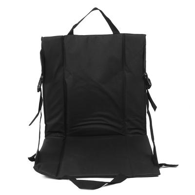 Black Folding Cushion Beach Chair Portable Lightweight Stadium Cushion Outdoor Camping Equipment
