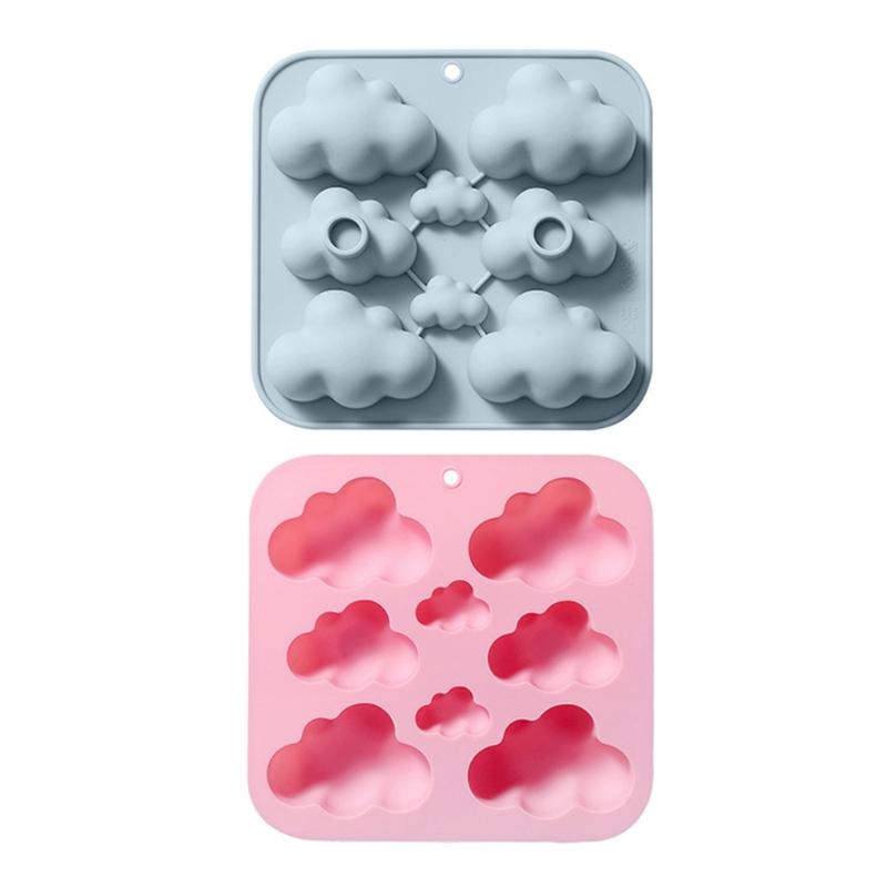 3D Clouds Shaped Silicone Flexible Food Grade Mould Clay Resin Ceramics Candy Fondant Candy Chocolate Soap Mould