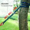2 Stück Spezielle Verstärkte Polyestergurte 5-Ring Hohe Tragfähigkeit Stachelige Hängematten Gurte Für Outdoor Camping Hängematten Gurte