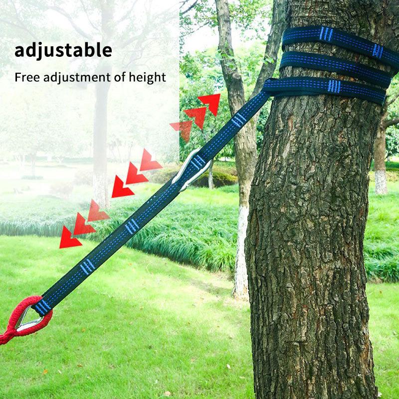 2 Stück Spezielle Verstärkte Polyestergurte 5-Ring Hohe Tragfähigkeit Stachelige Hängematten Gurte Für Outdoor Camping Hängematten Gurte