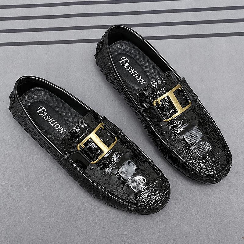 Mens Dress Leather Fashion Handmade Brand Wedding Luxury Driving Party Loafers Boat Designer Flats Oxford Big Size Shoes for Men