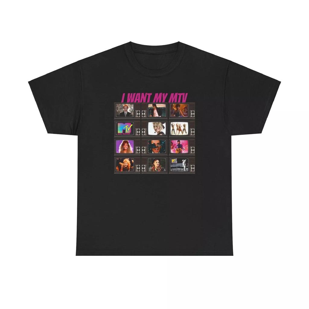 I Want My MTV Unisex Tee, Music Television T-Shirt, Retro Graphic Tee, 80s Pop