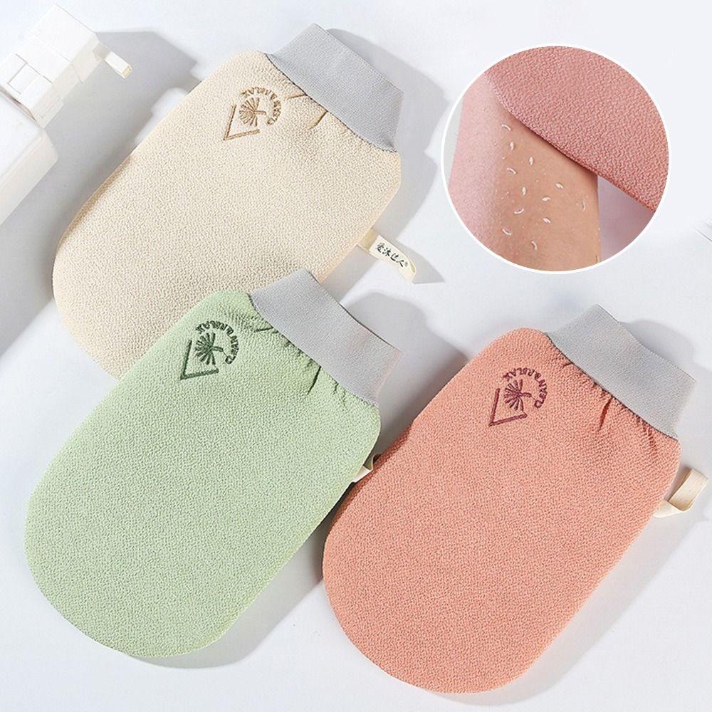 New Thick Exfoliating Bath Gloves Double Sided Frosted 3 Colors SPA Shower Mitt Body Wash Sponge