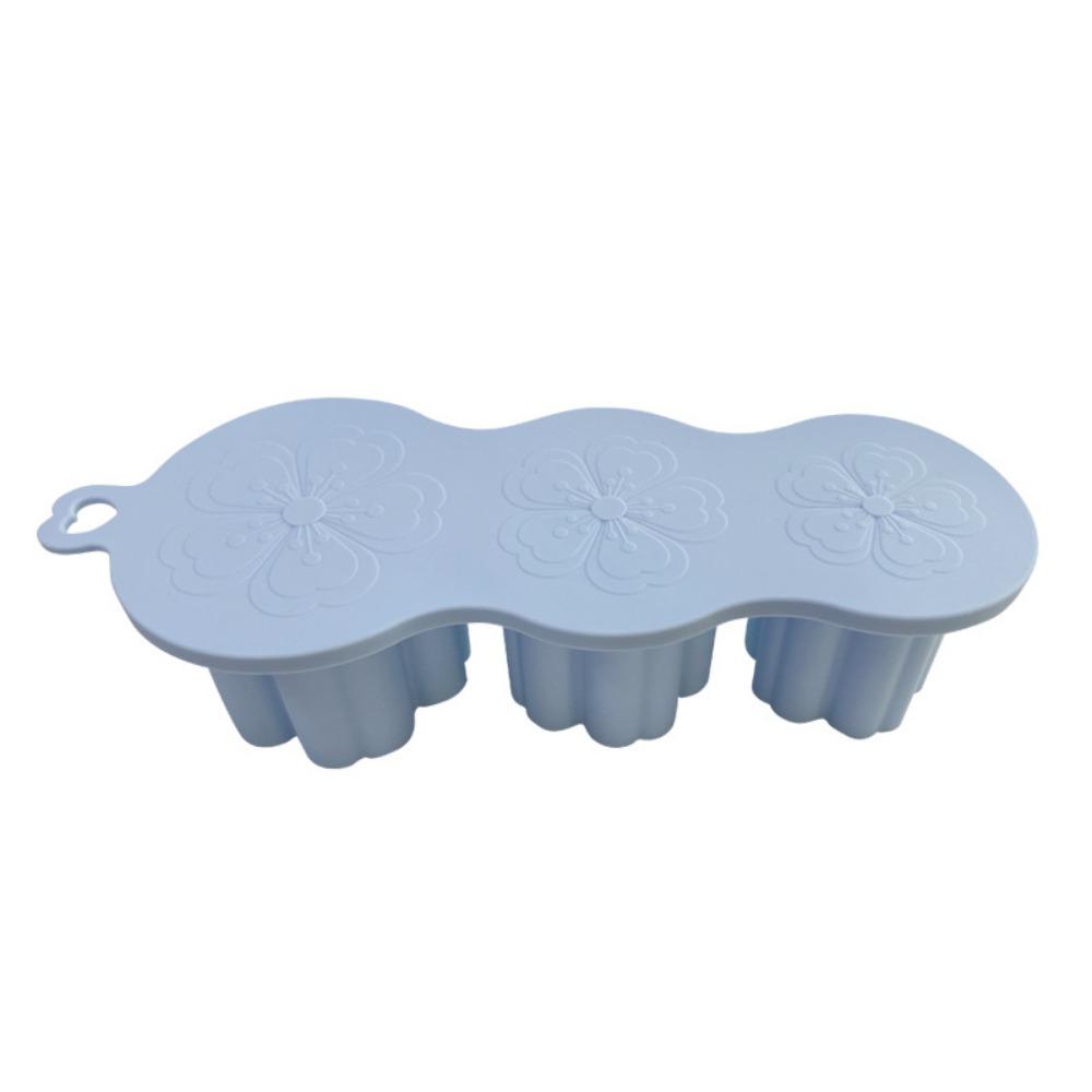 

Large water cup ice cube molds, silicone ice cube molds with LIDS, easy demolding, three types of ice cubes to choose from синий