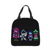 Deltarune Основні персонажі Термосумки для обіду Сумка-холодильник Контейнер для обіду Водонепроникна сумка-тоут Ланч-бокс Сумки для їжі Пляжний пікнік