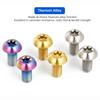 M5x10 Titanium Bolt T25 Torx Ultralight Weight Bicycle Braking Disc Screws TC4 Titanium High Tensile Fastener