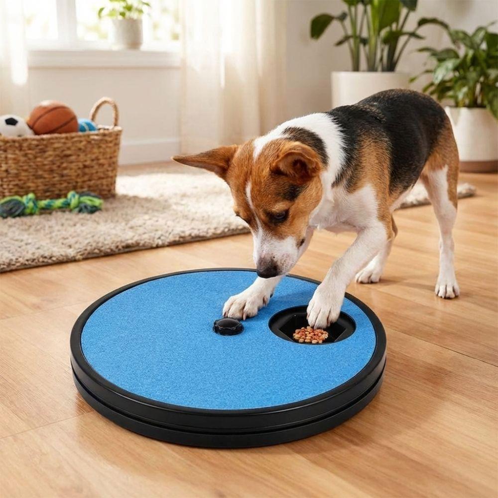 Non-Slip Dog Scratch Pad 360° Rotating Dog Slow Food Toys Dog Nail File Board  Nail Trimming