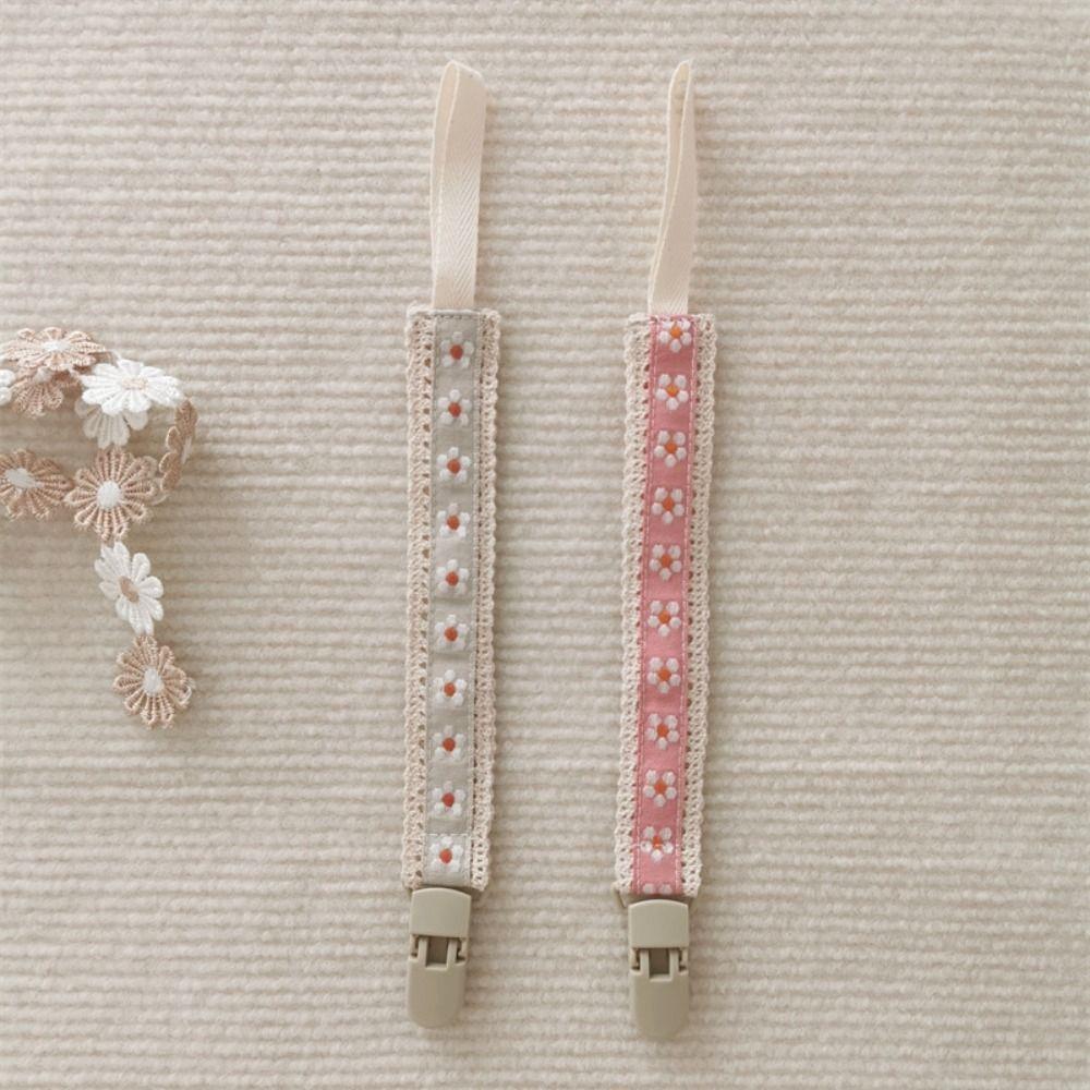 Adjustable Baby Cloth Pacifier Chain Ethnic Style Nipple Holder Clips Soother Holder  Children