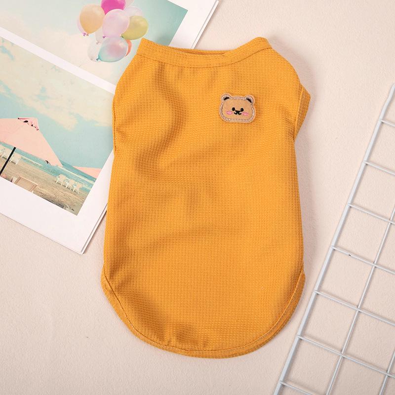 Summer Sleeveless Vest for Small Dogs - Fits Teddy, Pomeranian, and Bichon Frise