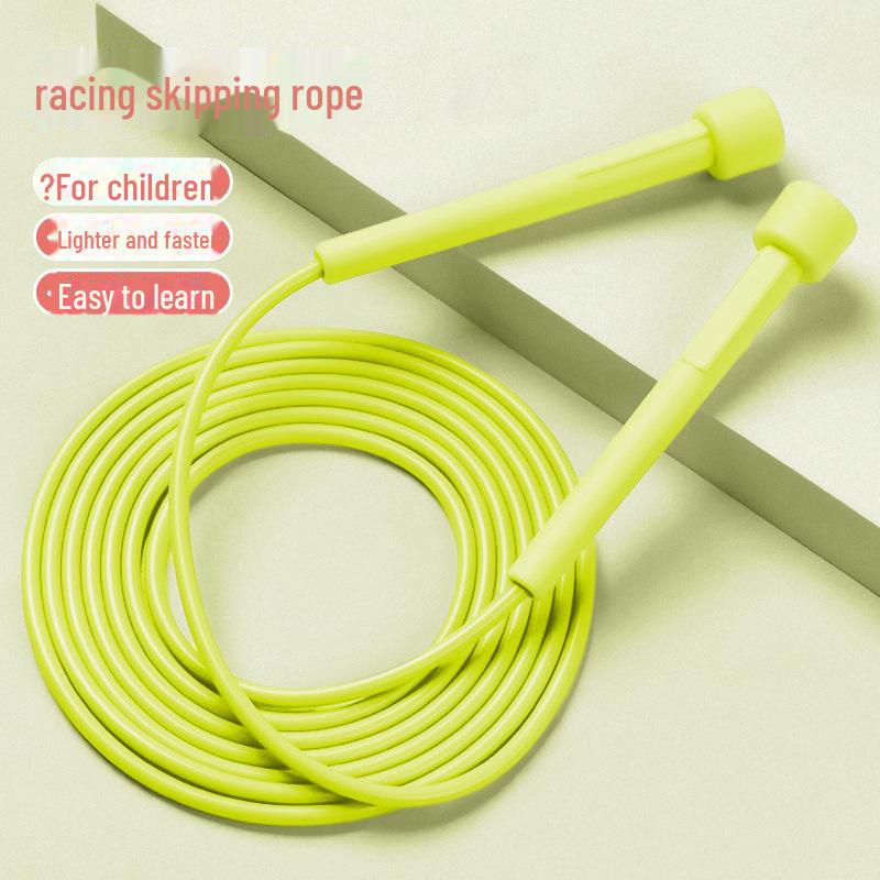 PVC Speed Jump Rope for Kids: No-Knot Design for Fitness & Training in Schools