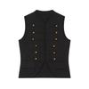 European and American Style, New Women's Clothing, Sleeveless Round Neck Casual Knot Buckle Knitted Vest 5536030