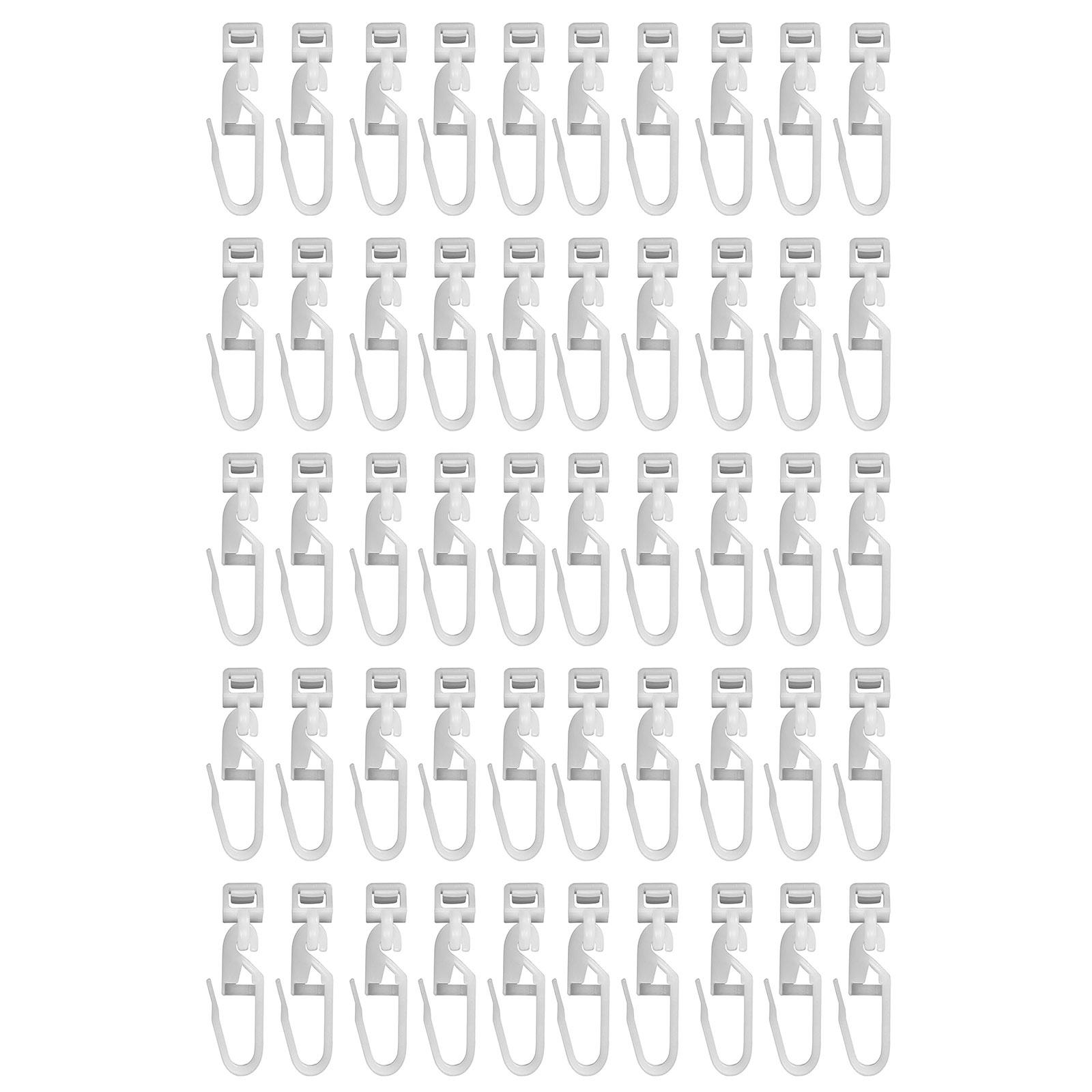 

50 шт. Глайдеры для шторного карниза Легкая установка и бесшумное движение Глайдеры для штор для различных систем