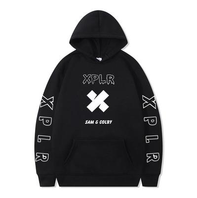 Sweat à capuche casual mode 2D Sam et Colby - Style Automne/Hiver Européen et Américain