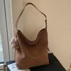 Lazy Wind Suede Large-capacity Bucket Bag Women's New Retro Casual Single Shoulder Oblique Span Big Bag