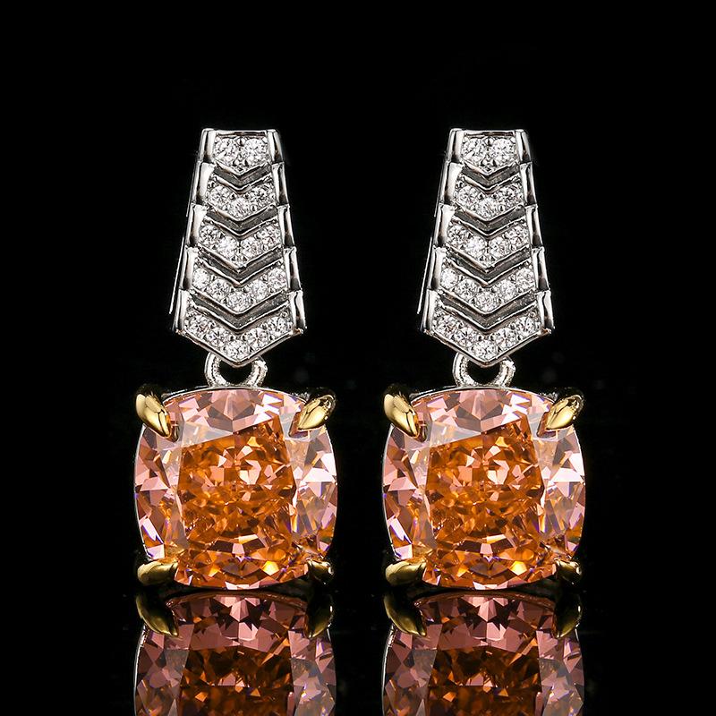 Schmuck Eisblumen-Schliff Kupfer eingelegt Papalacha Leichter Luxus Schmuckset Weiblich 12 * 12 * 10 * 10