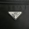 Prada Diagonally Hung Triangle Logo Shoulder Bag Nylon Black Unisex Used
