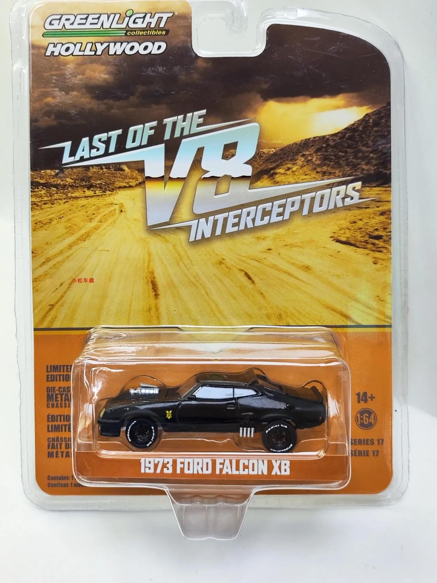 

Зелене світло 1:64 1973 Ford Falcon XB Високоімітаційна модель автомобіля зі сплаву Колекційна іграшка Подарунок Сувенір Дисплей Прикраса