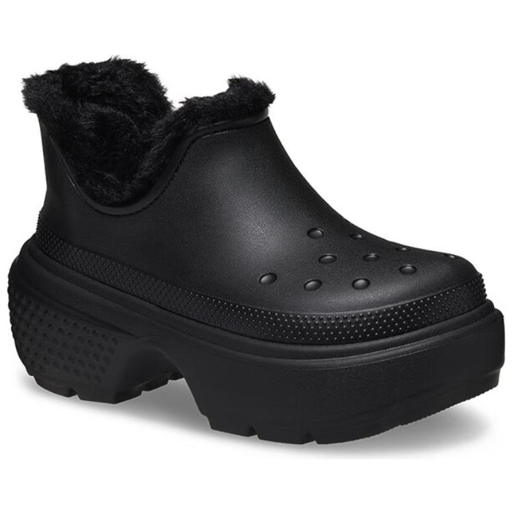 Crocs Simple Versatile Comfortable Booties 5.5cm Unisex Black