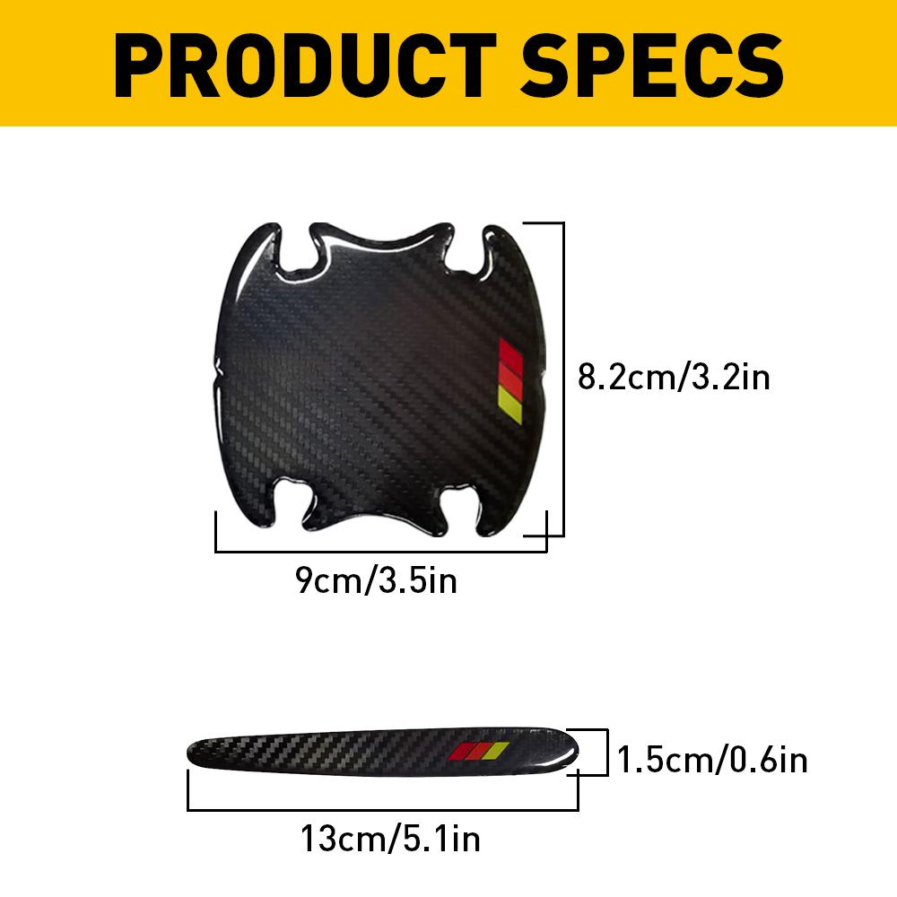 

1 комплект накладок на чашки дверных ручек и порогов для Tacoma Tacoma Camry Sequoia, наклейки для защиты от царапин на дверные ручки, автомобильные аксессуары United States